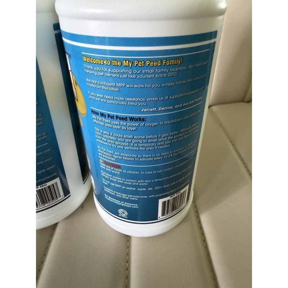 Lot Of 2 - My Pet Peed Pet Urine Remover Stain Odor Cleaner Fast Acting 32oz New